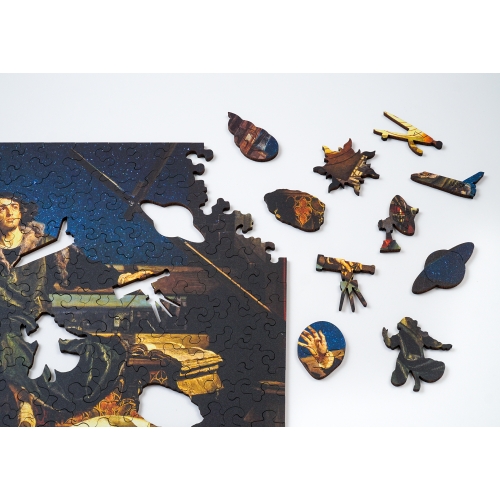Drewniane puzzle A4 Jan Matejko "Astronom Kopernik, czyli rozmowa z Bogiem" 155 el.